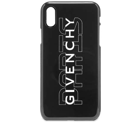 Givenchy: Black Bloom iPhone XS Case 